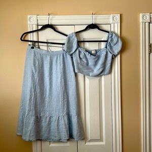 Wilfred set - top size S, skirt size 6